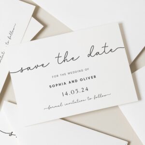 Modern Save Our Date Wedding