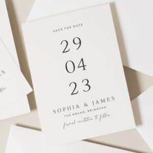 Modern Save Our Date Wedding