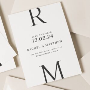 Modern Save Our Date Wedding