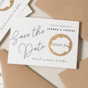 Modern Scratch Off Save The Date Cards